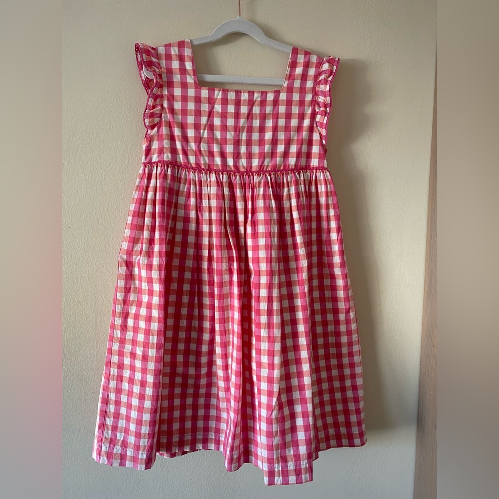 Mini Boden Girls Checkered Dress Size 11-12